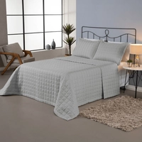 Kit Colcha Cobre Leito Matelado Casal 3 Pçs Dupla Face Soft