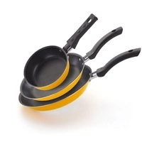 Conjunto de Frigideiras 3 Peças Antiaderente Techflon Nacional