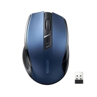 Mouse Sem Fio 4000DPI Ergonômico Azul 2.4GHz