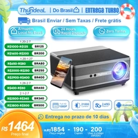 [Envio do Brasil] Projetor TD98W WiFi à prova de poeira,  Full HD 1920x1080p, com Android, com Foco Automático e Auto Keystone, Espelhamento de Tela