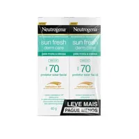[REC | +POR- | R$ 55,66] Kit 2x Neutrogena Sun Fresh FPS 70 Pele Oleosa - 2x40g