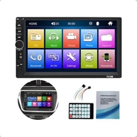 Central Multimídia MP5 7" Touch USB/AUX/TF Preto