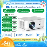 [BR] Projetor TD92 Pro Wi-Fi com Android e Espelhamento de Tela, 1920x1080p, roda 4k, 6500 Lumens