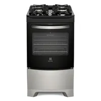 Fogão Electrolux com 4 Bocas com mesa em Vidro Temperado 52GS Branco Bivolt - R$1149