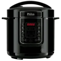 Panela de Pressão Elétrica Philco Pppp01 6 Litros Digital Inox Preta - R$225