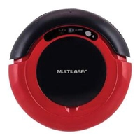 Aspirador de Pó Multilaser Robô 3 em 1 Vermelho e Preto Bivolt HO041 | R$335