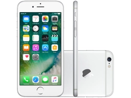 iPhone 6 Apple 64GB Prata 4G Tela 4,7" Retina - Câmera 8MP iOS 10 Proc. M8 Touch ID por R$2250