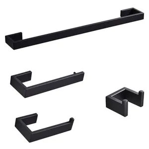 Kit Acessórios 4 Peças Inox 304 Preto