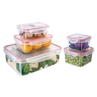 Conjunto de Potes Herméticos Euro Home PLA3604-AZ em Plástico – 5 Peças | R$40