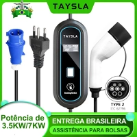 Carregador EV/PHEV 16A 32A 3,5m ou 5m portátil