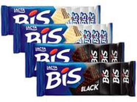 Kit Chocolate 2 un. Bis Black Meio Amargo + 2 un. Bis Laka