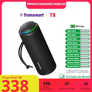 [App / Moedas / DoBrasil]  Caixa de Som Bluetooth 40W SoundPulse T8 Tronsmart