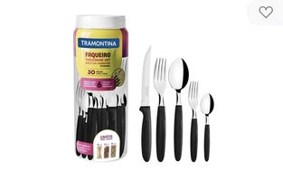 Faqueiro Tramontina Ipanema em Inox e Polipropileno - 30 Peças | R$40