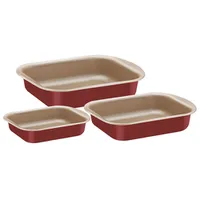 Conjunto Assadeiras Tramontina Brasil 3 Peças Cereja | R$85
