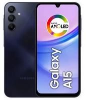 Smartphone Samsung Galaxy A15 6,5" 256GB Azul Escuro 4G 8GB RAM Câm. Tripla 50MP + Selfie 13MP 5000mAh Dual Chip