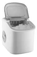 Máquina De Gelo Doméstica Portátil De 12kg Hzb-12 2l-220v Prata