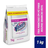 Vanish Crystal White Tira Manchas Pó Roupas Branca Refil 1kg | R$21