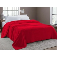 Cobertor Queen Camesa em Microfibra – Vermelho