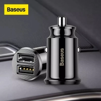 Carregador Automotivo USB Baseus 12v Dual Usb Car Charger 3.1a Fast Charging For Iphone Samsung Mini Usb Car 