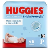 Huggies Fralda Tripla Proteção P 46 Un