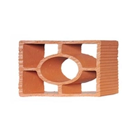 Tijolo Martins Vazado Diagonal Redondo 25x18x7cm