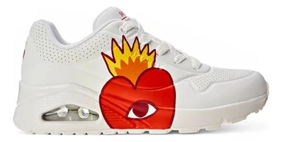 Tênis Feminino Skechers Uno Flaming Heart