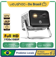 (No Brasil) Projetor DLP Vevshao V80 1080p