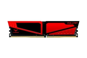 Memoria Team Group T-Force Vulcan 8GB (1x8) 2666MHz DDR4 Vermelho, TLRED48G2666HC15B01