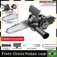 [Do brasil] Mini motosserra recarregável para madeira poda, serra elétrica portátil sem fio