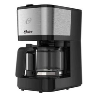 Cafeteira Elétrica Oster OCAF300 até 19 cafés - Preta/Inox | R$119