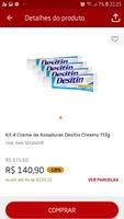Kit 4 Creme de Assaduras Desitin Creamy 113g | R$141