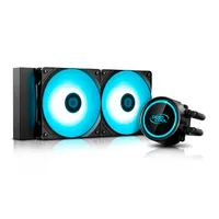 WATER COOLER DEEPCOOL GAMMAX L240T LED AZUL, DP-H12RF-GL240TB