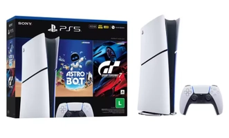 [R$3.022 Moedas/ MagaLu/App] PlayStation 5 Edição Digital 825GB 1 Controle Branco Sony com 2 Jogos
