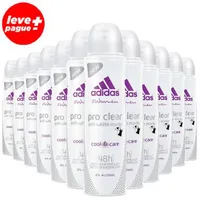 [Visa Checkout] - 12 Desodorantes Adidas feminino (diversas opções) - R$50