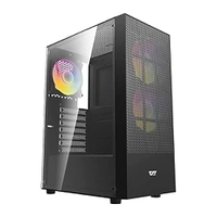 Gabinete Gamer Aigo Darkflash A290 Mesh, ARGB, Mid-Tower, Lateral de Vidro, Com 3 Fans,Preto, A290
