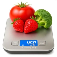 Balança Digital de Cozinha Inox 1g a 10kg