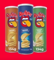(app) Ruffles tubo leve 3 cada R$ 7,49