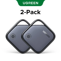 【 Cashback R$85】Pack Kit com 2 Rastreador Bluetooth SmartTag p/ chaves e itens iOS Ugreen