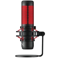 Microfone Gamer HyperX QuadCast, Antivibração, LED, Preto e Vermelho - HX-MICQC-BK - PC Gamer - Magazine Luiza
