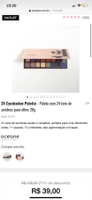 Paleta da oceane 24 Eyeshadow Palette | R$ 39