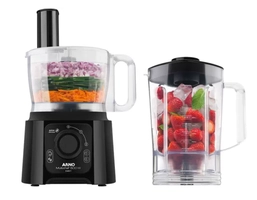 Multiprocessador de Alimentos Arno Preto  - Multichef 4 em 1 600W