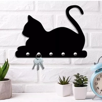 [FG] Porta Chaves de Parede Gato Deitado