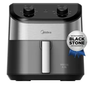 Fritadeira Air Fryer 4,5l Widemax Com Interior De Alumínio 1500w Midea 127V