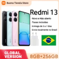 [Do Brasil] Smartphone Xaiomi Redmi 13 com Câmera de 108MP, Bateria de 5030mAh, Carregamento Rápido de 33W e Tela com 90Hz de 6,79"