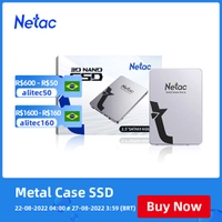 SSD Netac Sata 3 Case de Metal 1TB