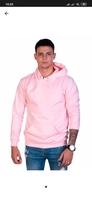Moletom Rosa Claro Liso Canguru Lucas Lunny R$99