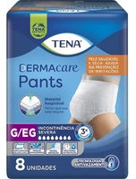 Roupa Intima Tena Pants Dermacare G/eg Com 8 Unidades