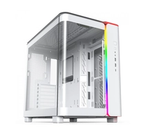  Gabinete Gamer Montech King 95, ARGB, Mid Tower, Vidro Temperado, ATX, White, Sem Fonte, Sem Fan