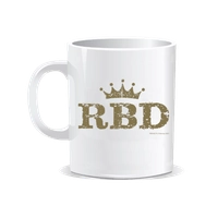 Caneca RBD - RBD GOLD LOGO - Branca