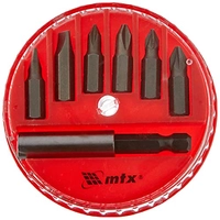 Mtx Jogo De Bits E Adaptador Magnético Para Bits Aço 45X 7 Peças